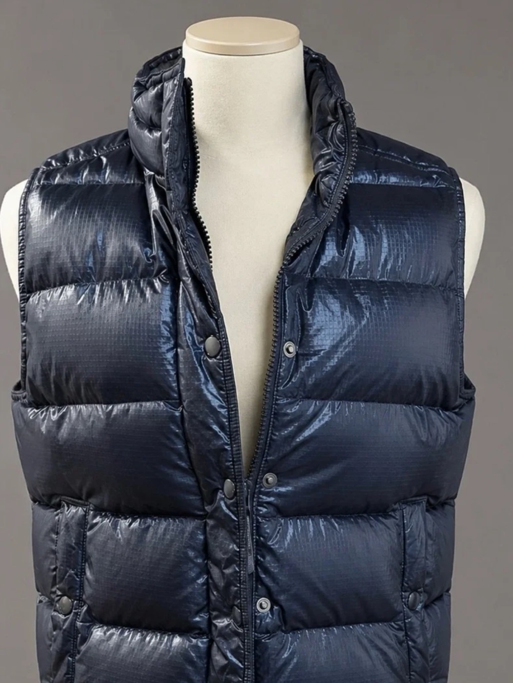 J. Crew Dark Navy Quilted Puffer Vest